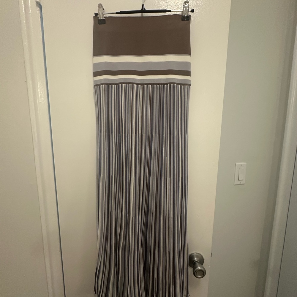 Citara Skirt Pale Blue Stripe - Picture 3 of 7